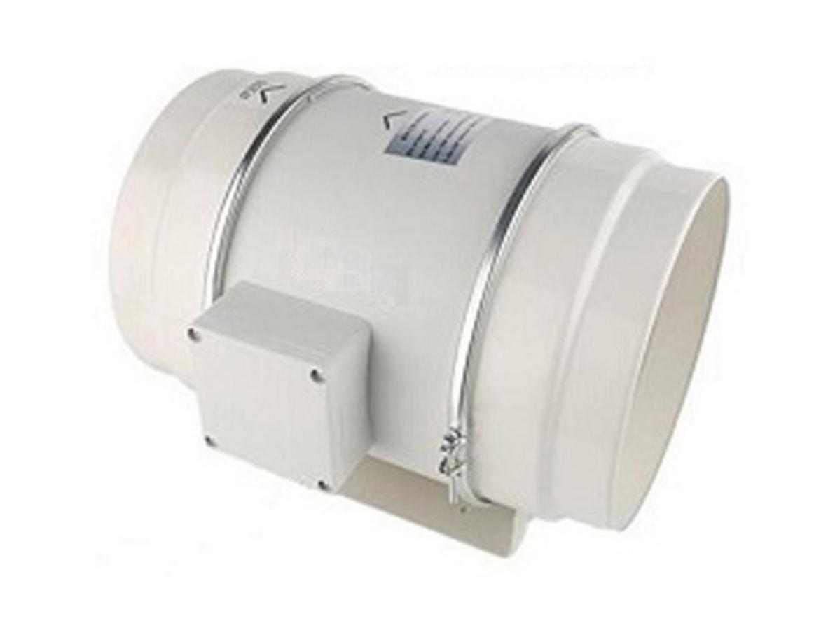 Sơ đồ lắp đặt quạt thông gió âm trần cấp khí tươi Kyungjin NF-150 cho hệ thống nối ống.