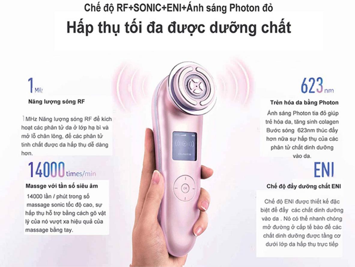 RF 1MHz và EMS hỗ trợ nâng cơ, cải thiện độ săn chắc