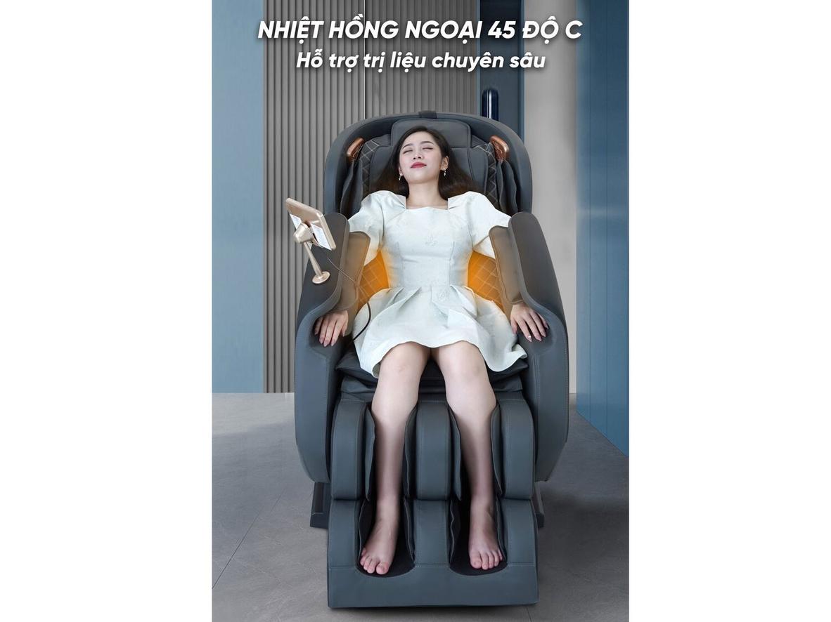 Robot massage 4D cho cảm giác massage chân thật và sâu hơn.