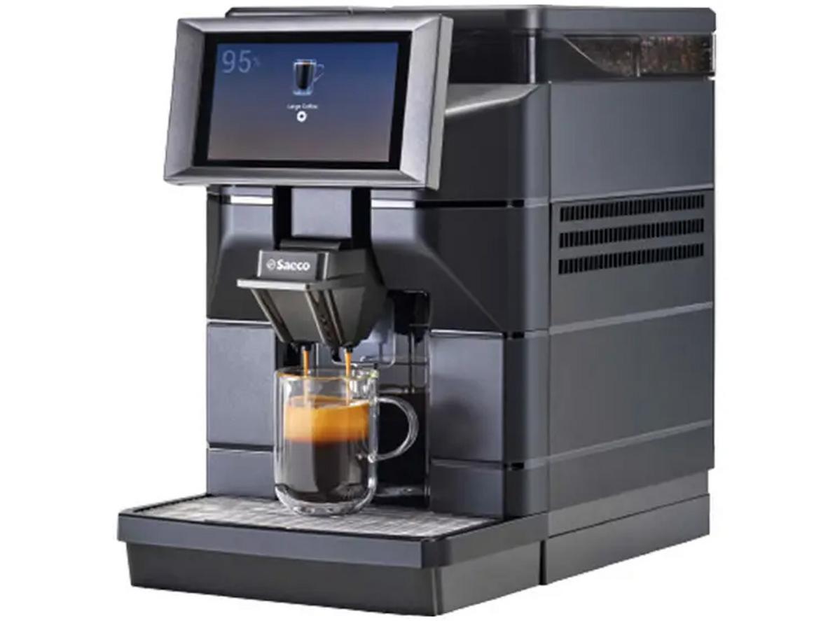 Áp suất bơm 15 bar giúp Saeco Magic B1 chiết xuất cà phê đậm và ổn định.