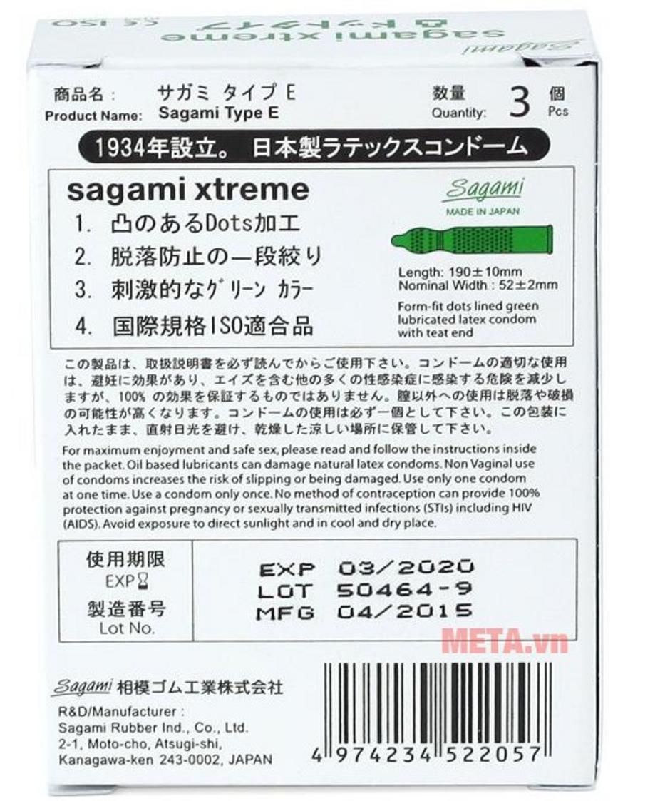 Độ dày 0,04mm giúp Sagami Xtreme White mang lại cảm giác chân thực hơn.