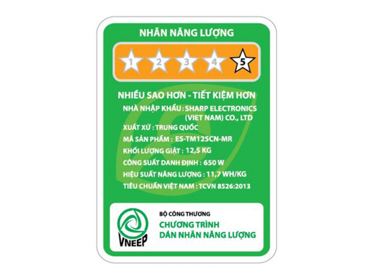 Các công nghệ chính giúp Sharp ES-TM125CN-MR giặt khỏe và dùng dễ.