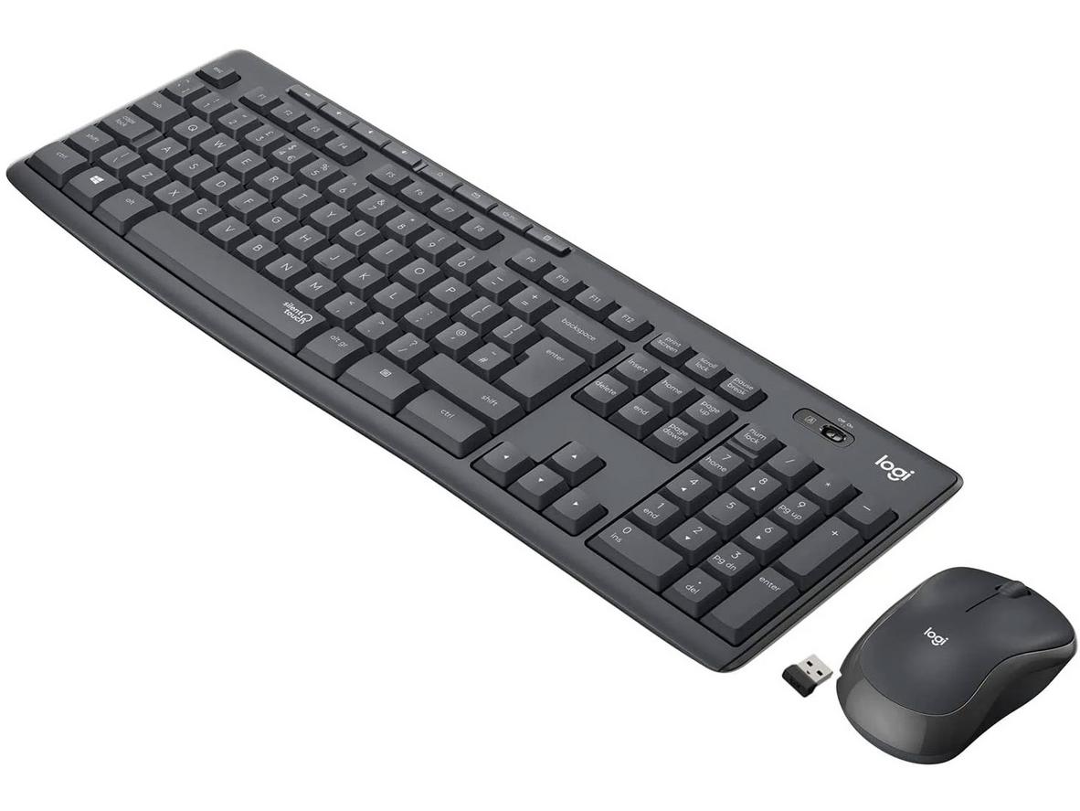 SilentTouch giúp MK295 Silent giảm tiếng ồn rõ rệt khi gõ và nhấp chuột.