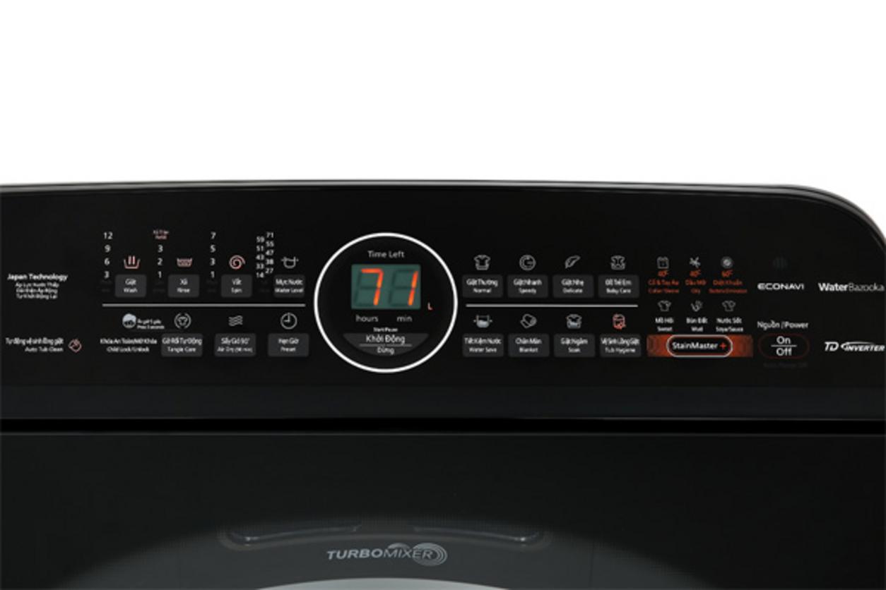 StainMaster+ hỗ trợ giặt nước nóng, xử lý vết bẩn cứng đầu và diệt khuẩn.
