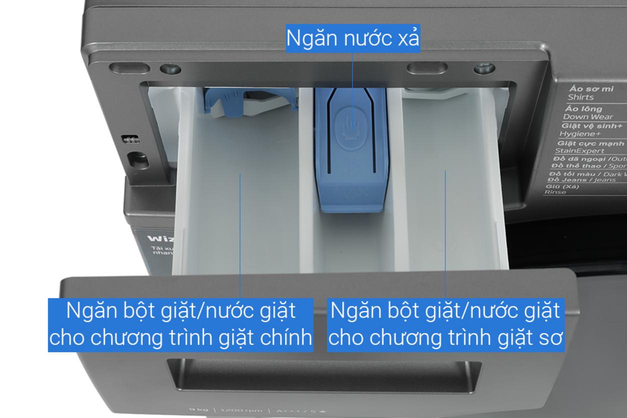 SteamCure và Hygiene+ hỗ trợ sạch khuẩn, giảm nhăn quần áo