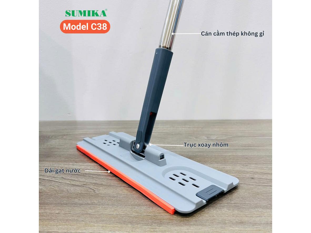 Bông lau Microfiber hỗ trợ hút bụi và thấm nước tốt.
