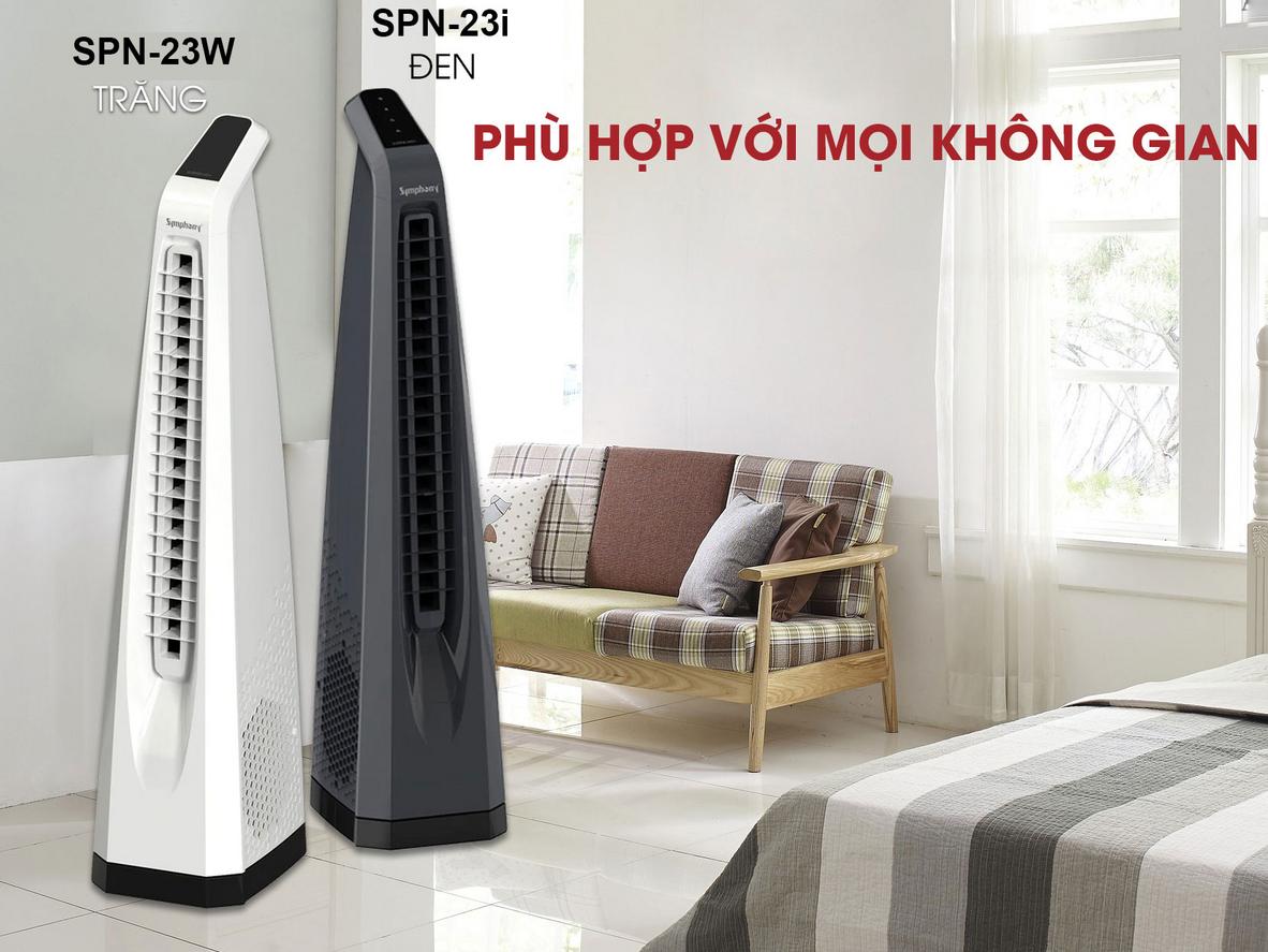 Công suất 75W giúp SPN-23W tạo luồng gió mạnh và phủ rộng hơn.