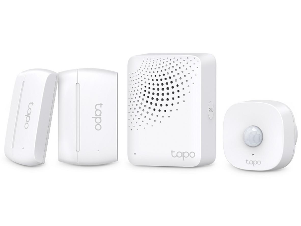 Bộ cảm biến thông minh TP-Link Tapo T30 KIT gồm hub H100, cảm biến chuyển động T100 và cảm biến cửa T110.