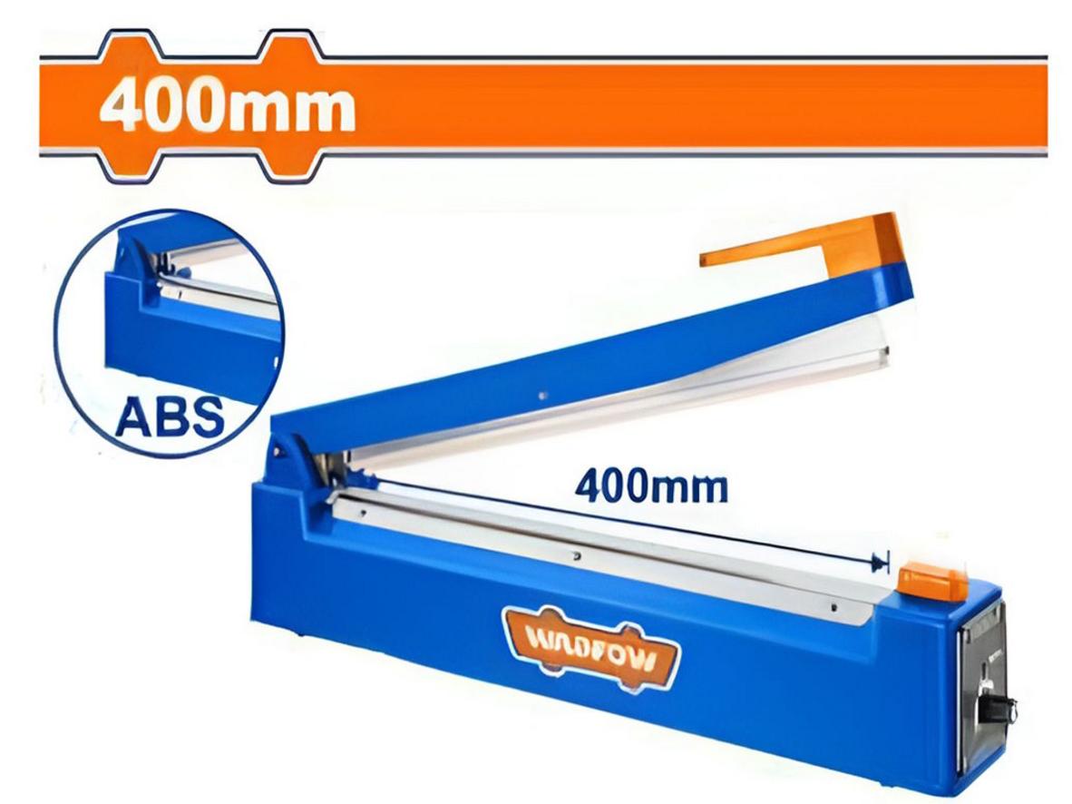 Thanh hàn 40cm giúp máy xử lý nhiều cỡ túi phổ thông nhanh gọn.
