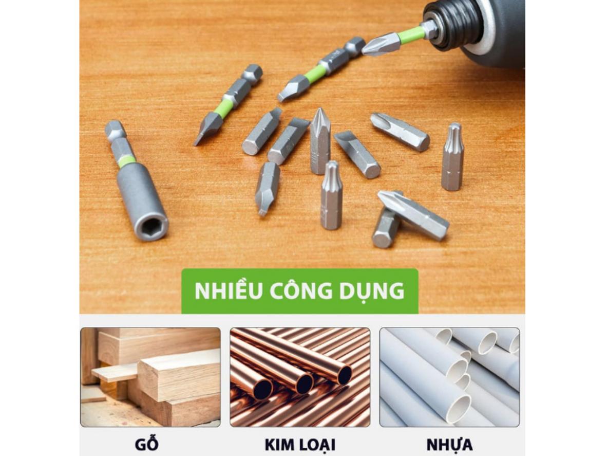 Thép carbon hỗ trợ độ bền và khả năng dùng lặp lại ổn định.