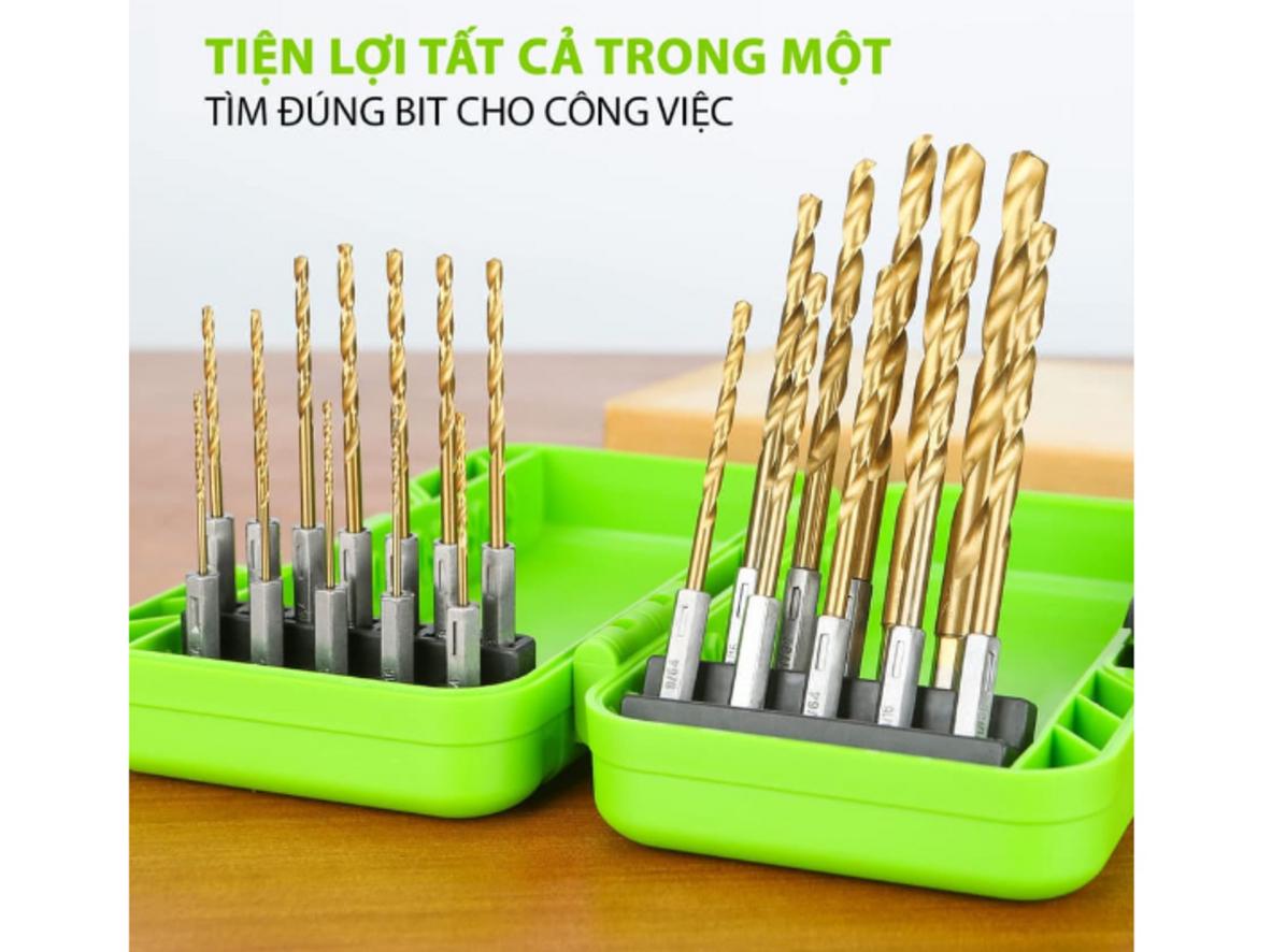 Thép HSS phủ Titan giúp tăng độ bền bề mặt và giảm mài mòn khi khoan.