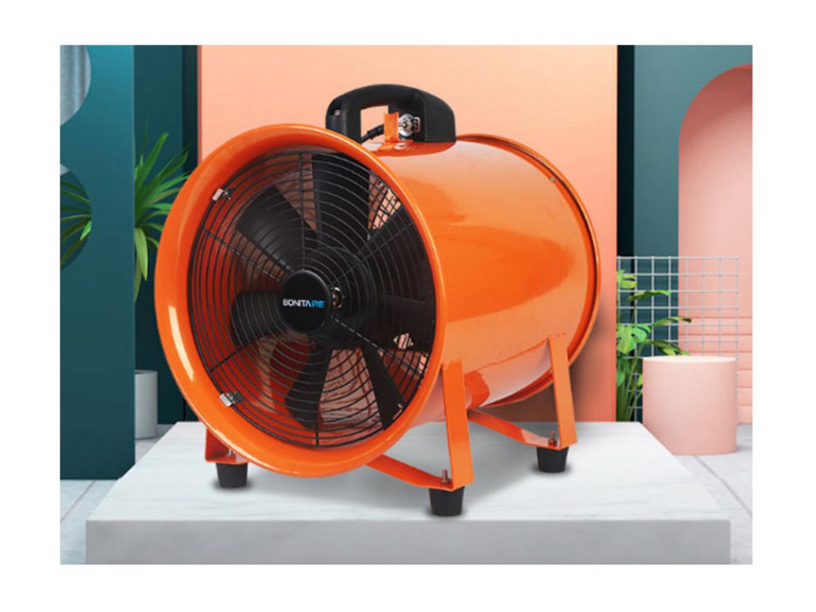 Thiết kế quạt hút xách tay, cánh 350 mm và điện 220V/50Hz