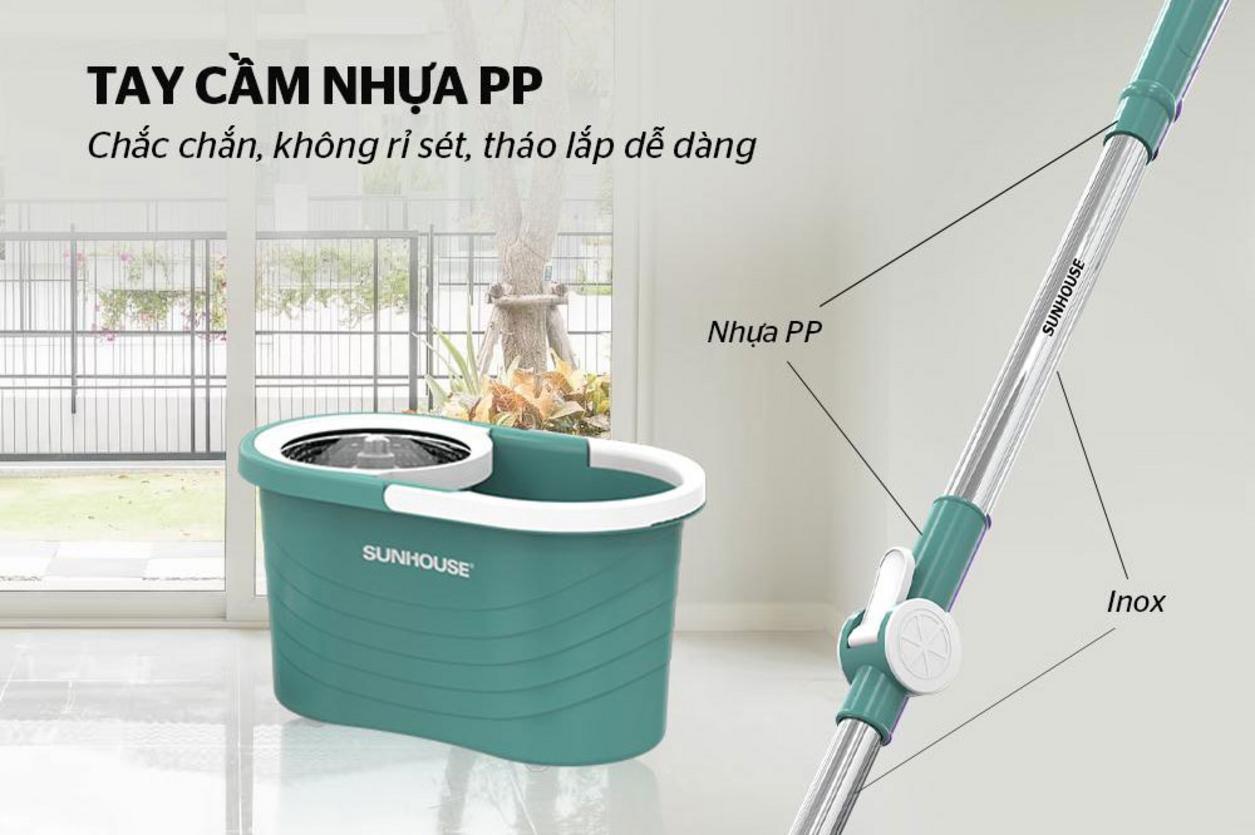Thùng giặt nhựa PP nguyên sinh bền hơn, phù hợp sử dụng lâu dài.