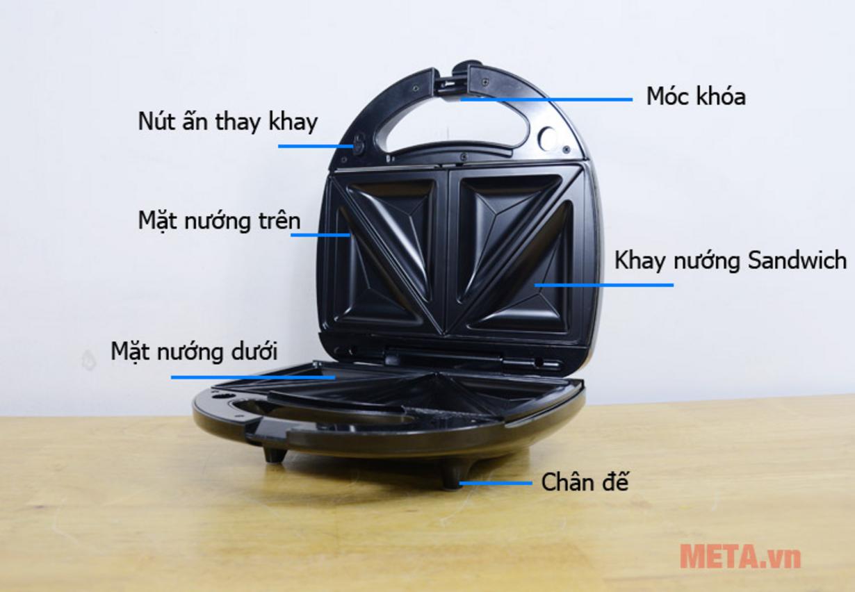3 khuôn riêng giúp máy làm được nhiều món mà không cần nhiều thiết bị.
