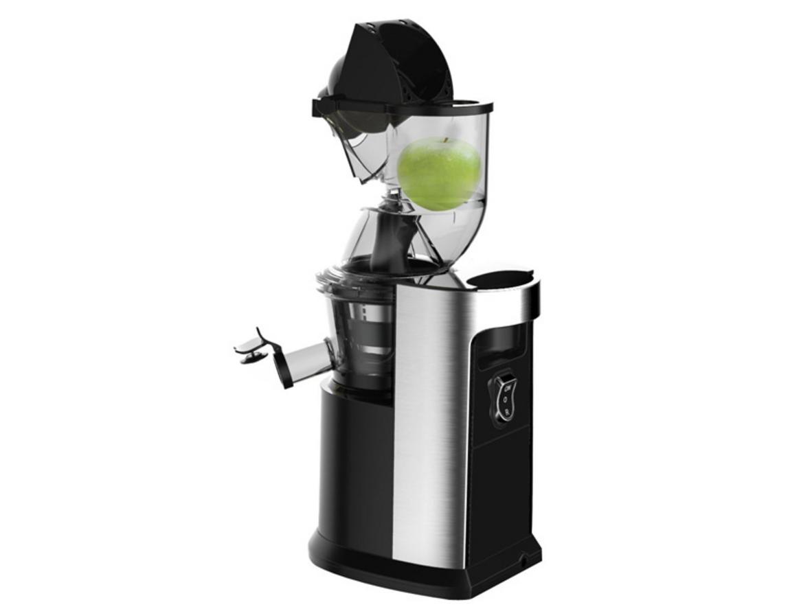 Tốc độ 45 vòng/phút giúp ép kiệt bã và giữ nước ép mịn hơn.