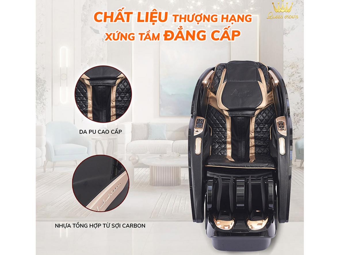 Túi khí toàn thân, massage chân và da PU cao cấp