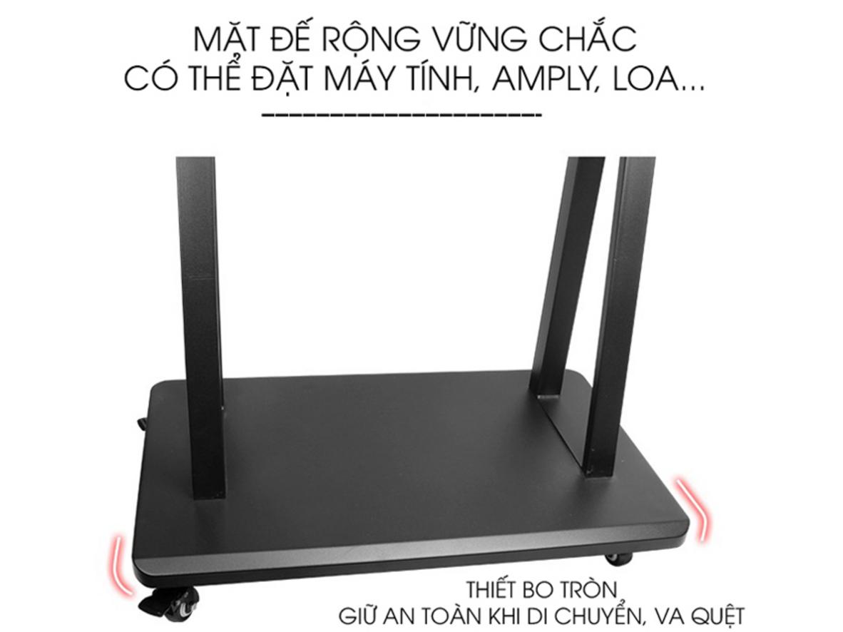 Chuẩn VESA rộng giúp giá treo tivi di động 1700/E1900 tương thích nhiều mẫu TV phổ biến.