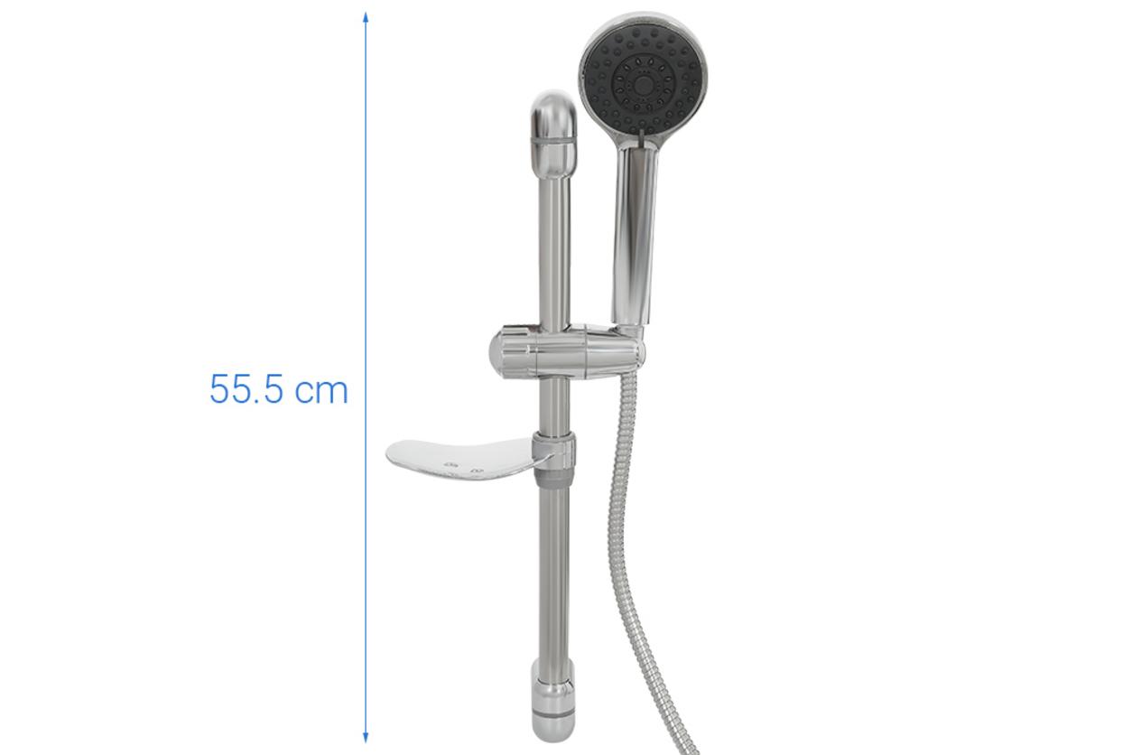 Vòi sen 5 chế độ phun giúp trải nghiệm tắm linh hoạt và dễ chịu hơn.