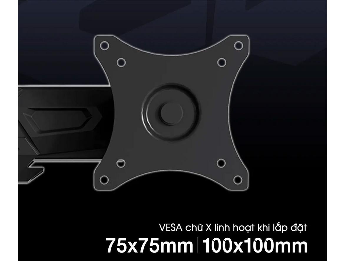 Xoay ±180° giúp Warrior WA-MH0901 đổi góc màn hình rất linh hoạt.
