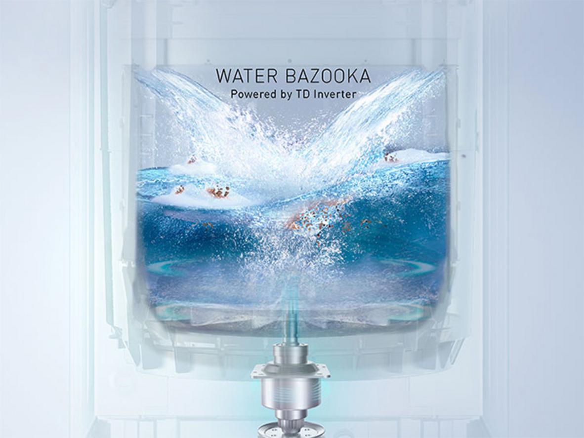 Water Bazooka và ActiveFoam hỗ trợ giặt sạch sâu hơn.