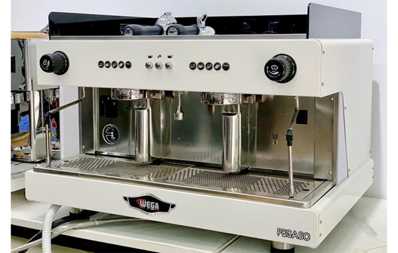 Hai vòi đánh sữa xoay 180 độ hỗ trợ làm cappuccino và latte nhanh hơn.