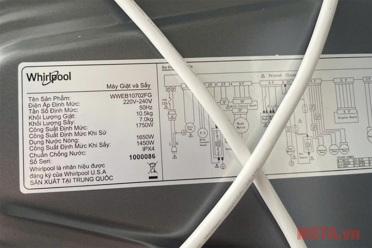 Dung lượng lớn giúp giảm số mẻ giặt, hợp gia đình đông người và chung cư ít chỗ phơi.