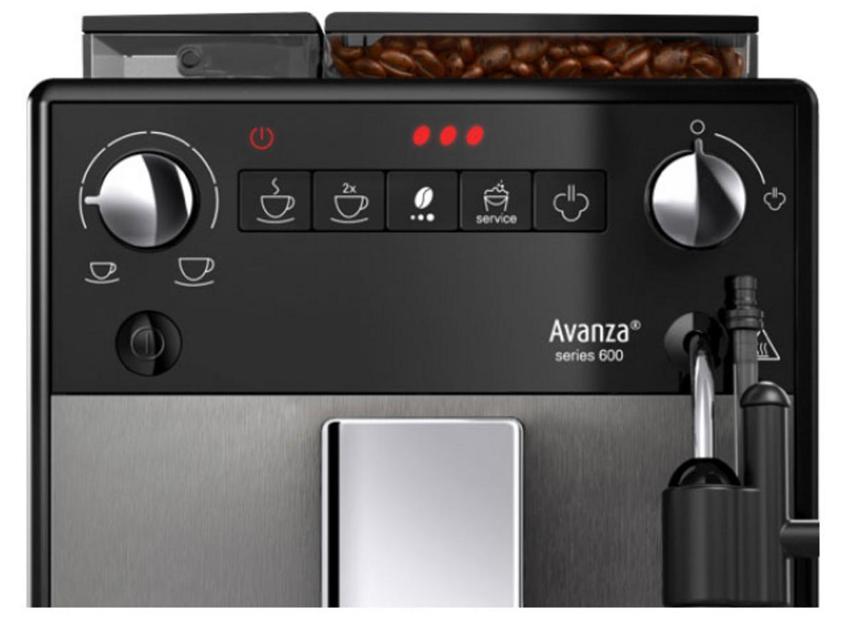 Whisper Grinder giúp máy pha cà phê Melitta Avanza Titan vận hành êm hơn trong không gian chung.