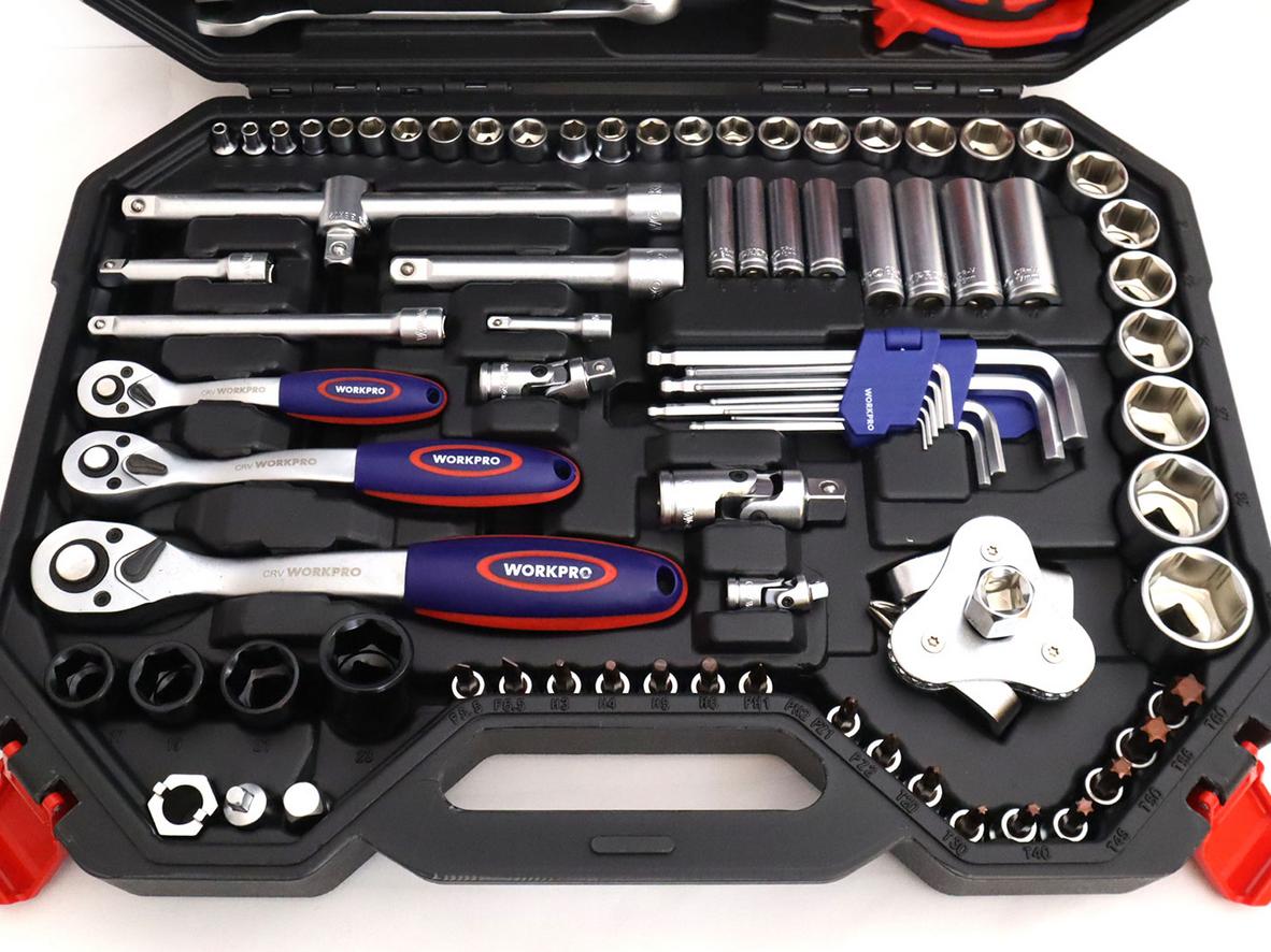 123 chi tiết giúp bộ Workpro WP202533 phủ nhiều tác vụ sửa chữa cơ bản.