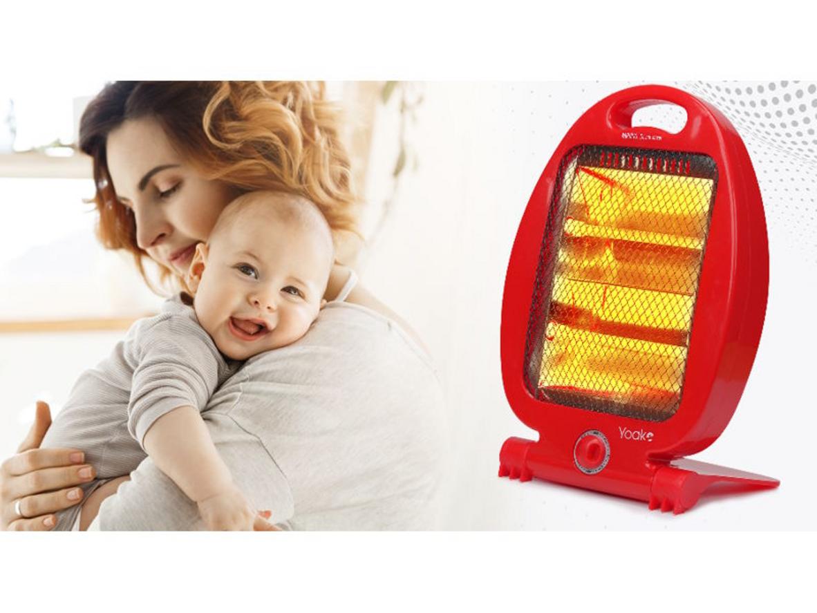 2 công tắc riêng giúp chọn mức nhiệt 400W hoặc 800W linh hoạt.