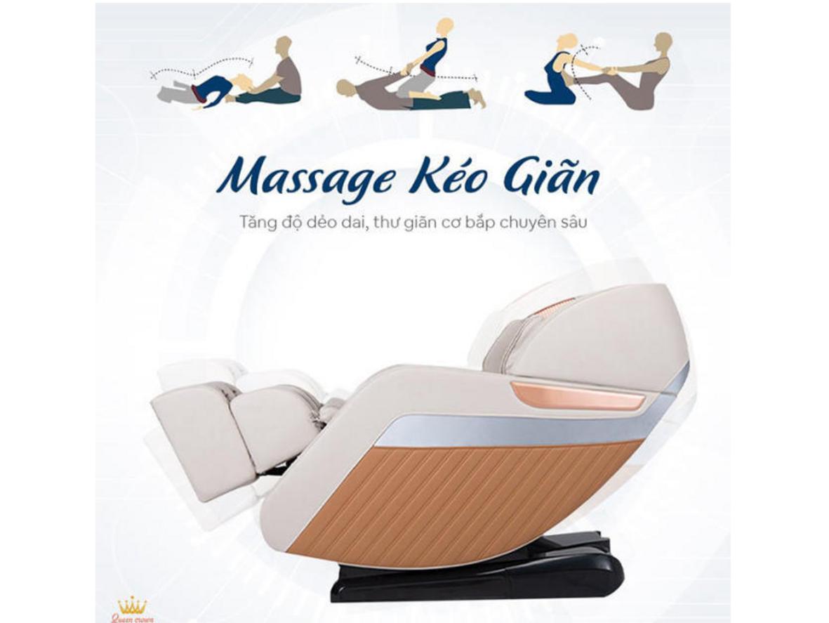Zero Gravity 170 độ giúp thư giãn sâu và giảm áp lực cơ thể.