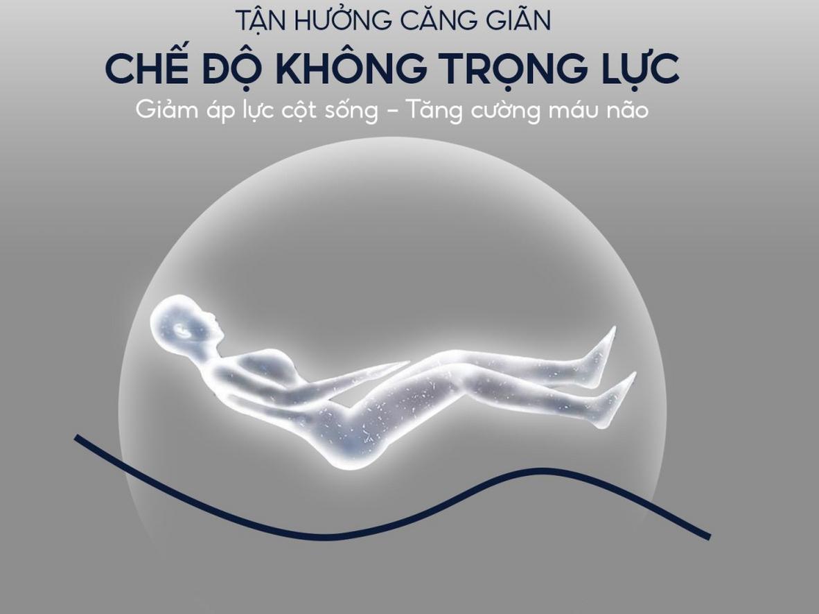 Zero Gravity kết hợp nhiệt hồng ngoại giúp thư giãn sâu