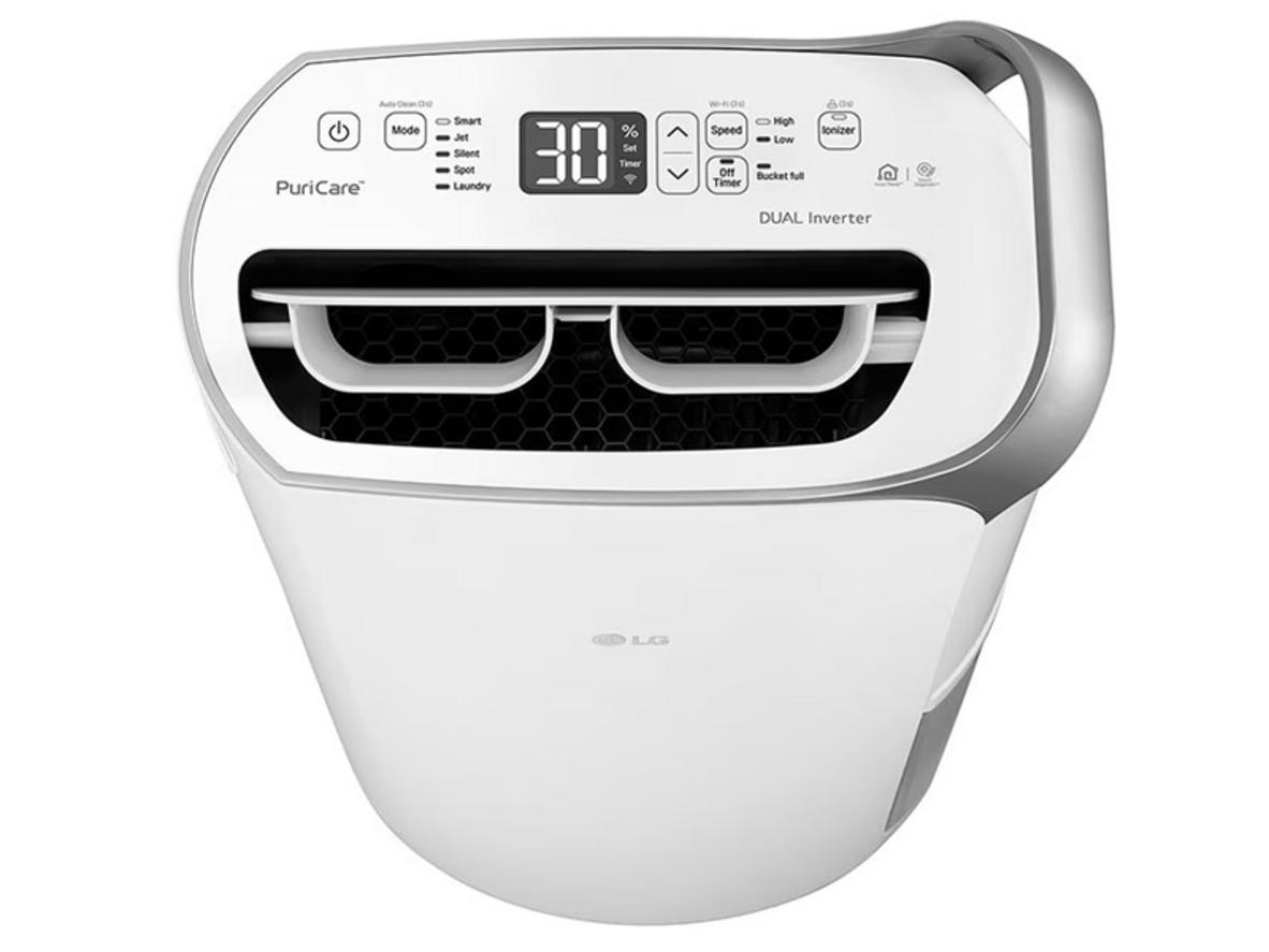 Máy hút ẩm LG 16L phù hợp không gian dưới 69m2.