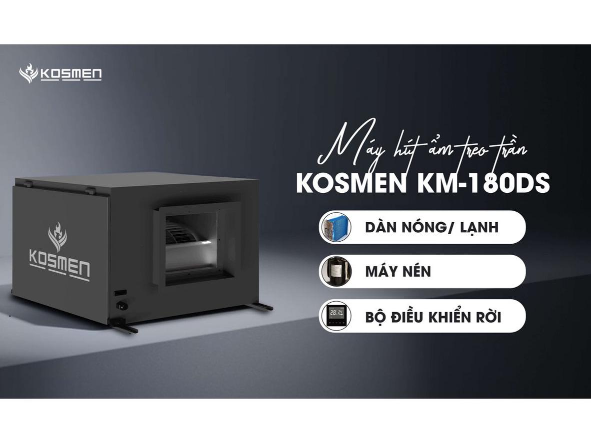 Công suất 180 lít/ngày giúp kiểm soát ẩm nhanh cho kho xưởng rộng.