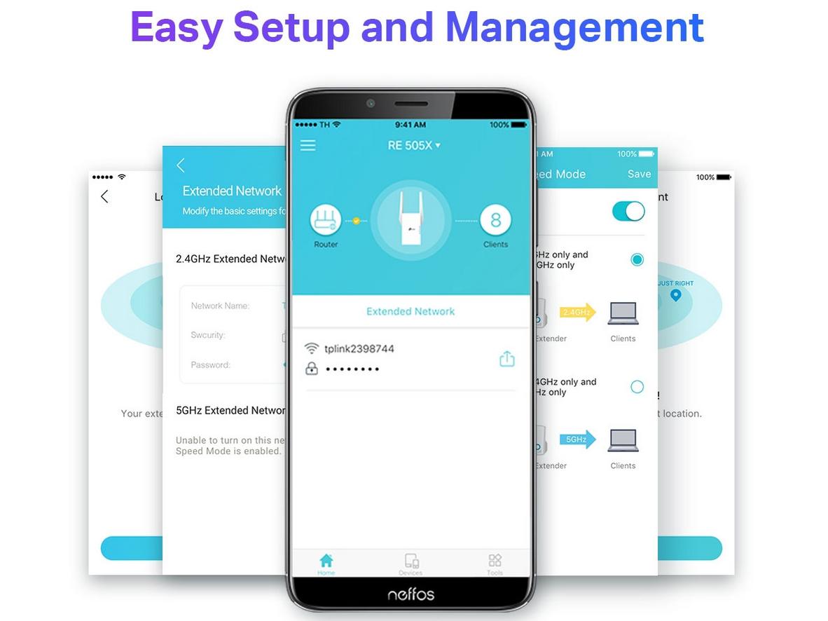 2 ăng ten ngoài hỗ trợ phủ sóng Wi‑Fi rộng hơn cho nhà nhiều phòng.