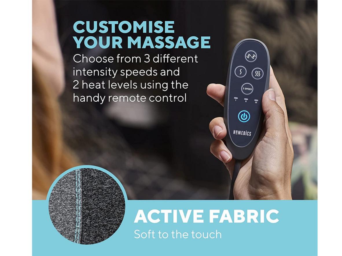 3 cấp độ massage trên Homedics TH-SPTF2000 giúp tùy chỉnh lực phù hợp từng người.