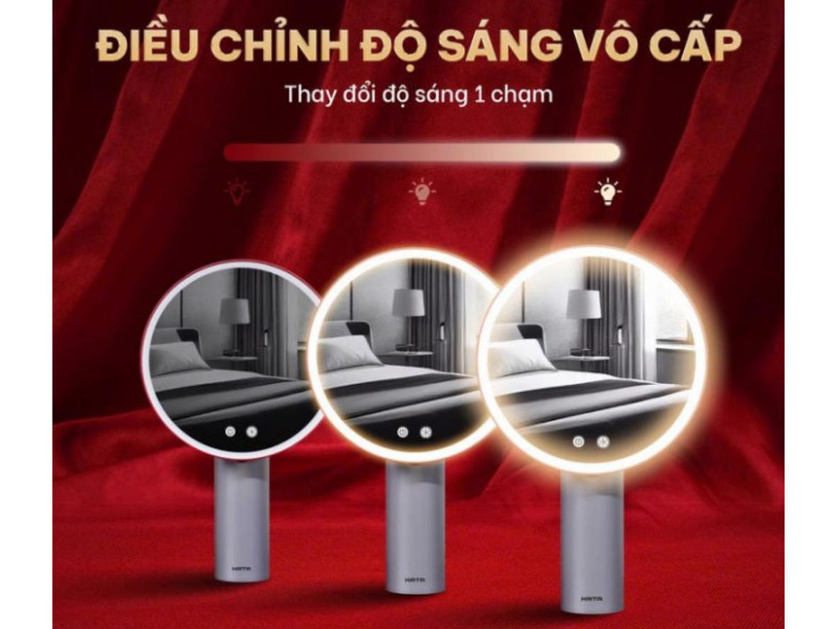 3 chế độ sáng và điều chỉnh vô cấp giúp chọn ánh sáng phù hợp từng hoàn cảnh.
