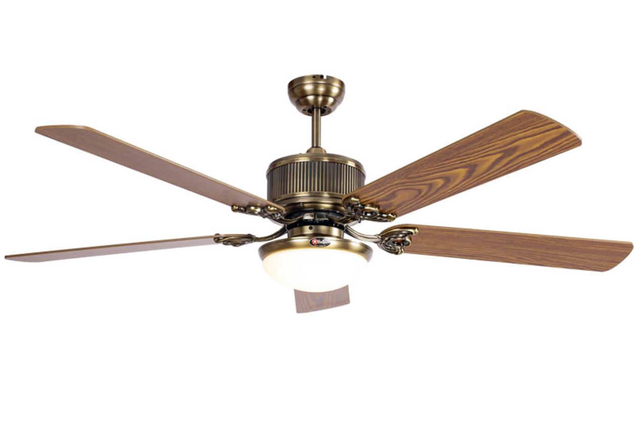 5 cánh gỗ giúp quạt trần KaiyoKukan OKA-181 vừa mát vừa nâng thẩm mỹ nội thất.