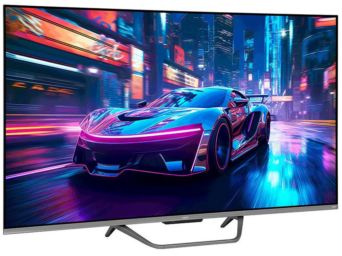 Màn hình 55 inch 4K của AQT55S800UX cân bằng tốt cho phòng khách hoặc phòng ngủ vừa.