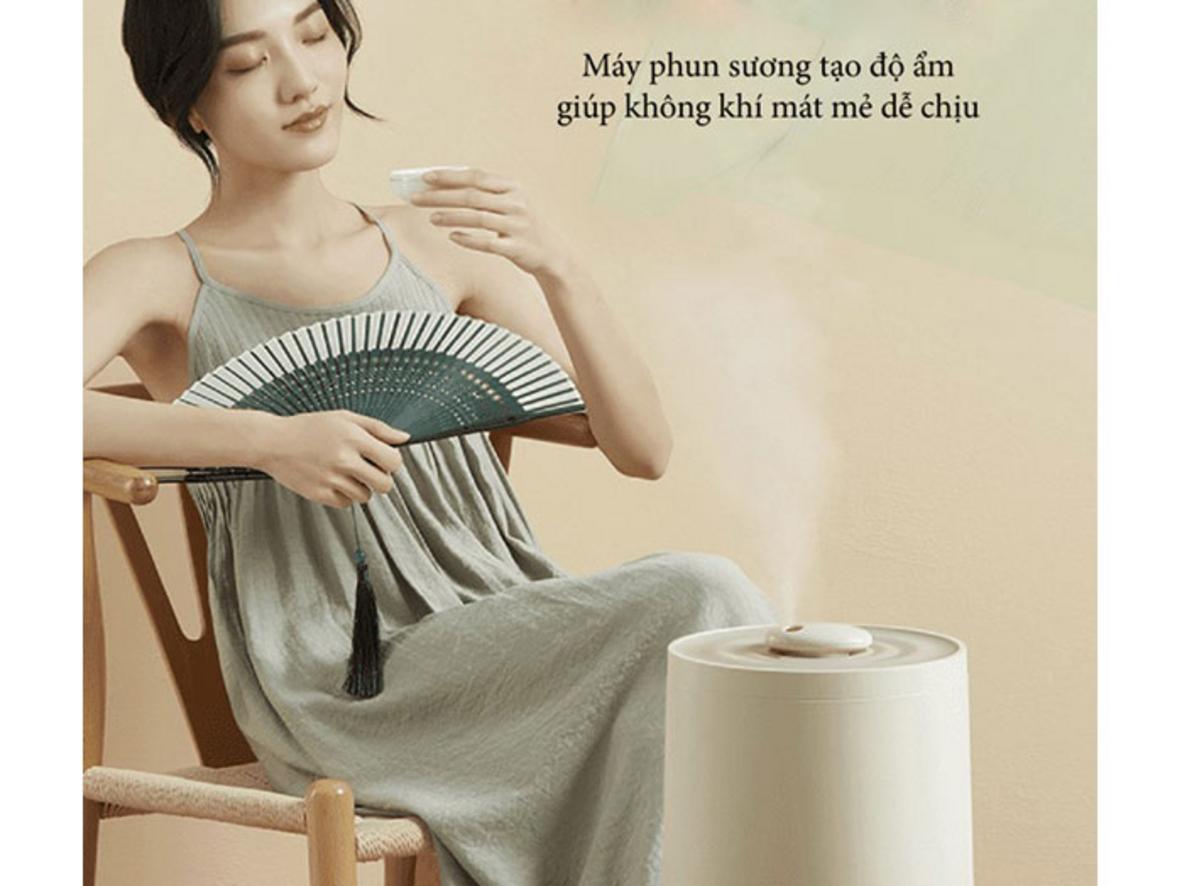 Bộ lọc nước 3 lớp ion bạc hỗ trợ hơi sương sạch hơn.