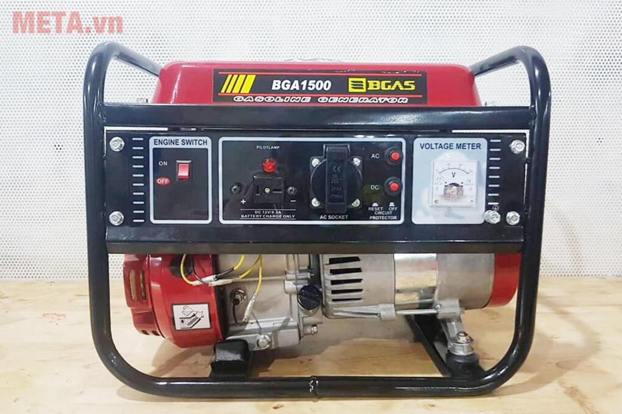 Động cơ xăng 4 thì giúp Bgas BGA1500 vận hành đơn giản, phù hợp nhu cầu dự phòng.