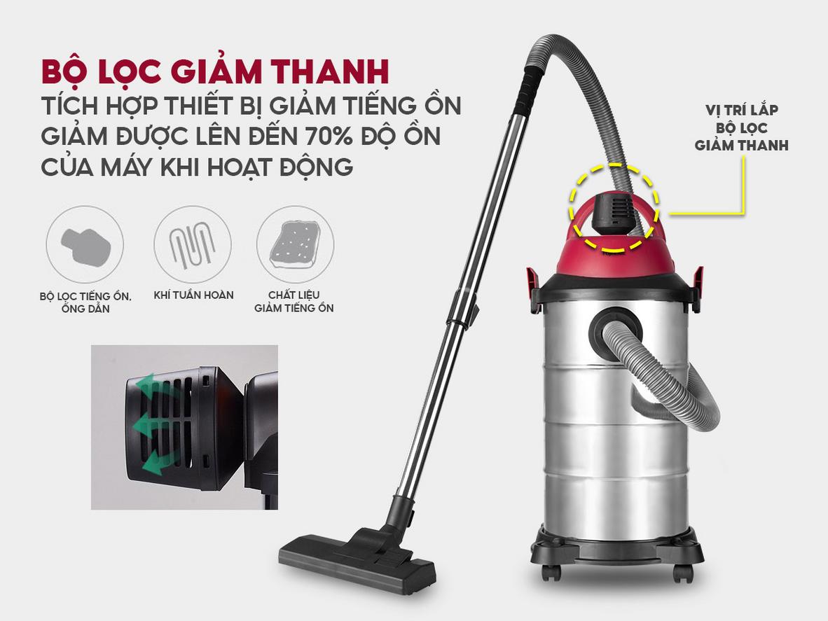 Bộ lọc HEPA của Fujihome VC20 hỗ trợ giữ bụi mịn tốt hơn.