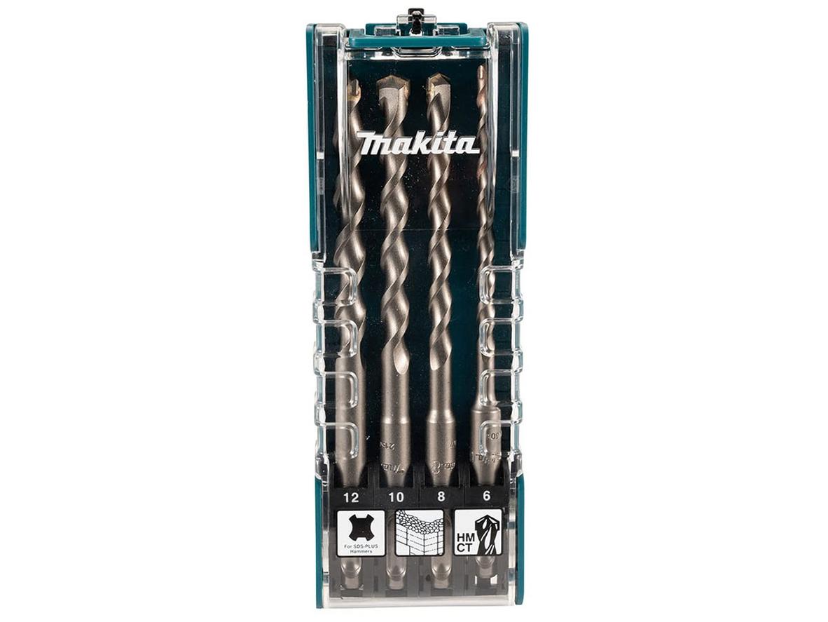 Bộ mũi khoan bê tông SDS-Plus Makita D-74756 4 chi tiết (6, 8, 10, 12 x 160 mm)