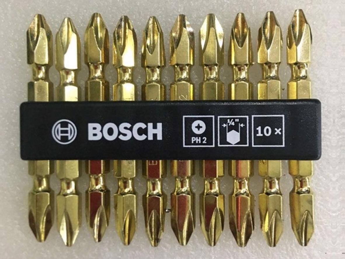 Bosch 2608521042 với đầu PH2 x 65mm phù hợp cho máy bắt vít cầm tay và thao tác siết/mở vít phổ biến.