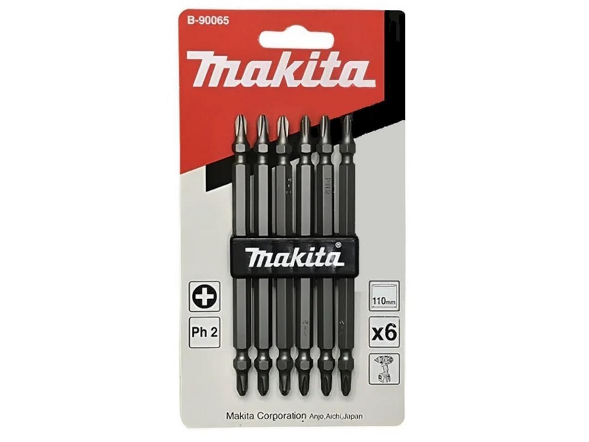 Bộ mũi vít 2 đầu Ph2 110mm Makita B-90065