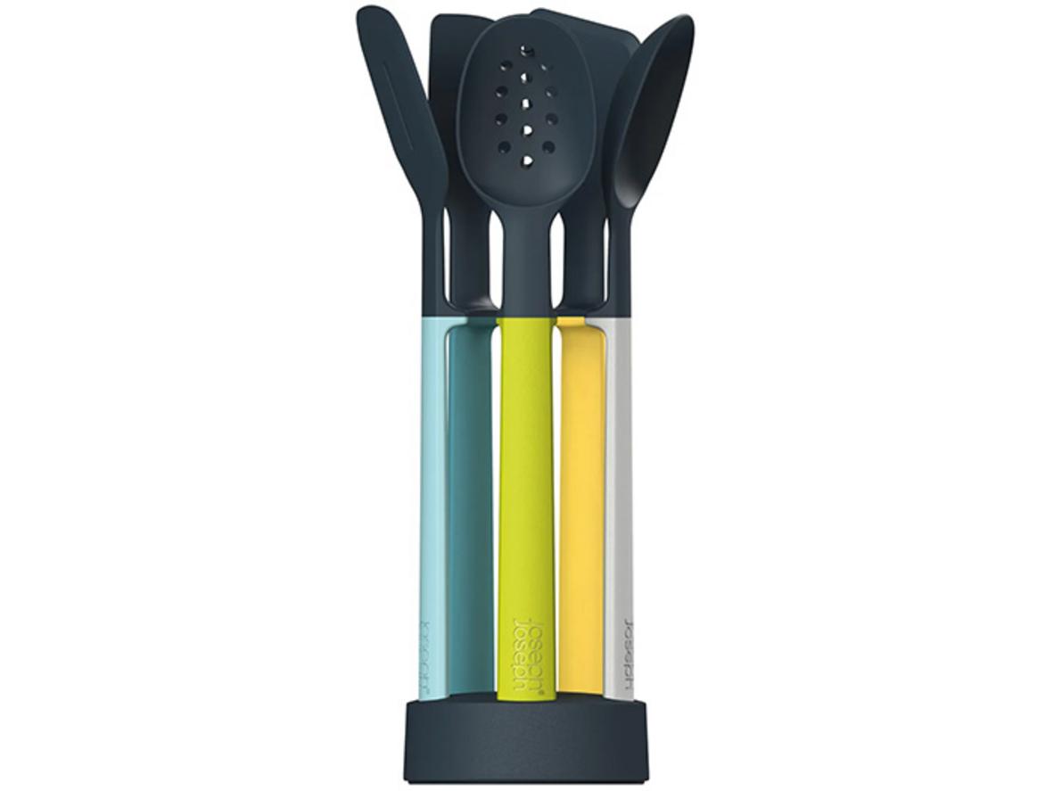 Bộ muỗng 5 món silicon Joseph Joseph Utensil 101768 với thiết kế Elevate™ gọn sạch cho bếp hiện đại.