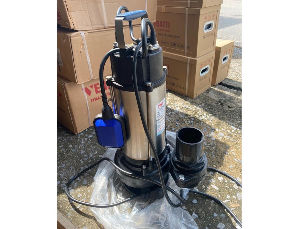 Bơm chìm nước thải Veratti SVM35-15-1.5F/SV35-15-1.5 cho hố ga, tầng hầm và nhu cầu xả nhanh