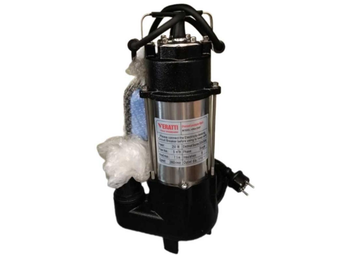 Bơm chìm nước thải Veratti VRm250F 250W