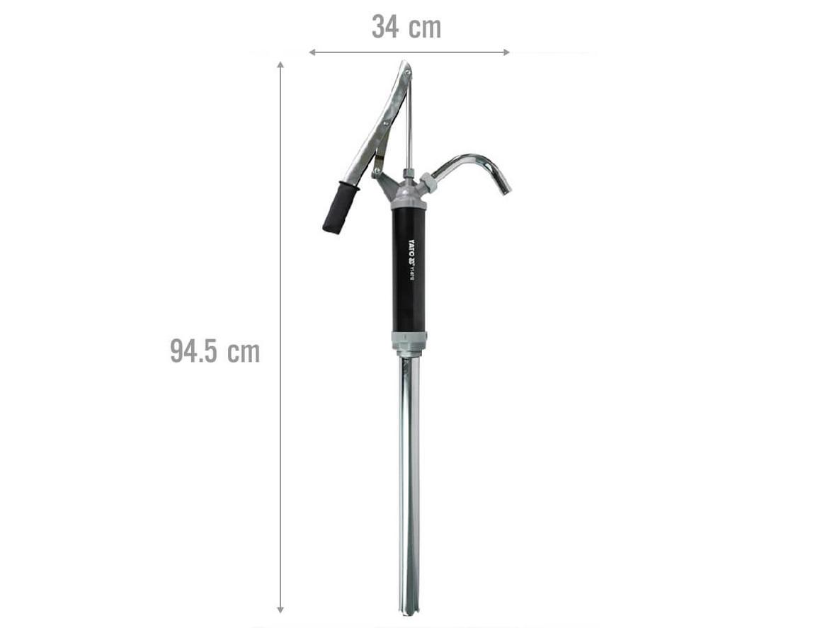 Cấu tạo piston và thông số kỹ thuật của Yato YT-0712 giúp sang chiết dầu nhanh, ổn định.
