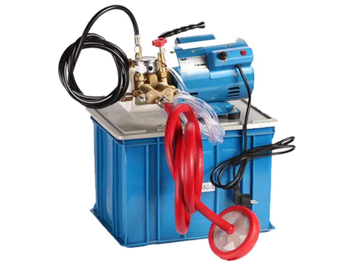 Bơm thử áp lực đường ống Changyou DSY-60 60 bar cho nghiệm thu công trình.