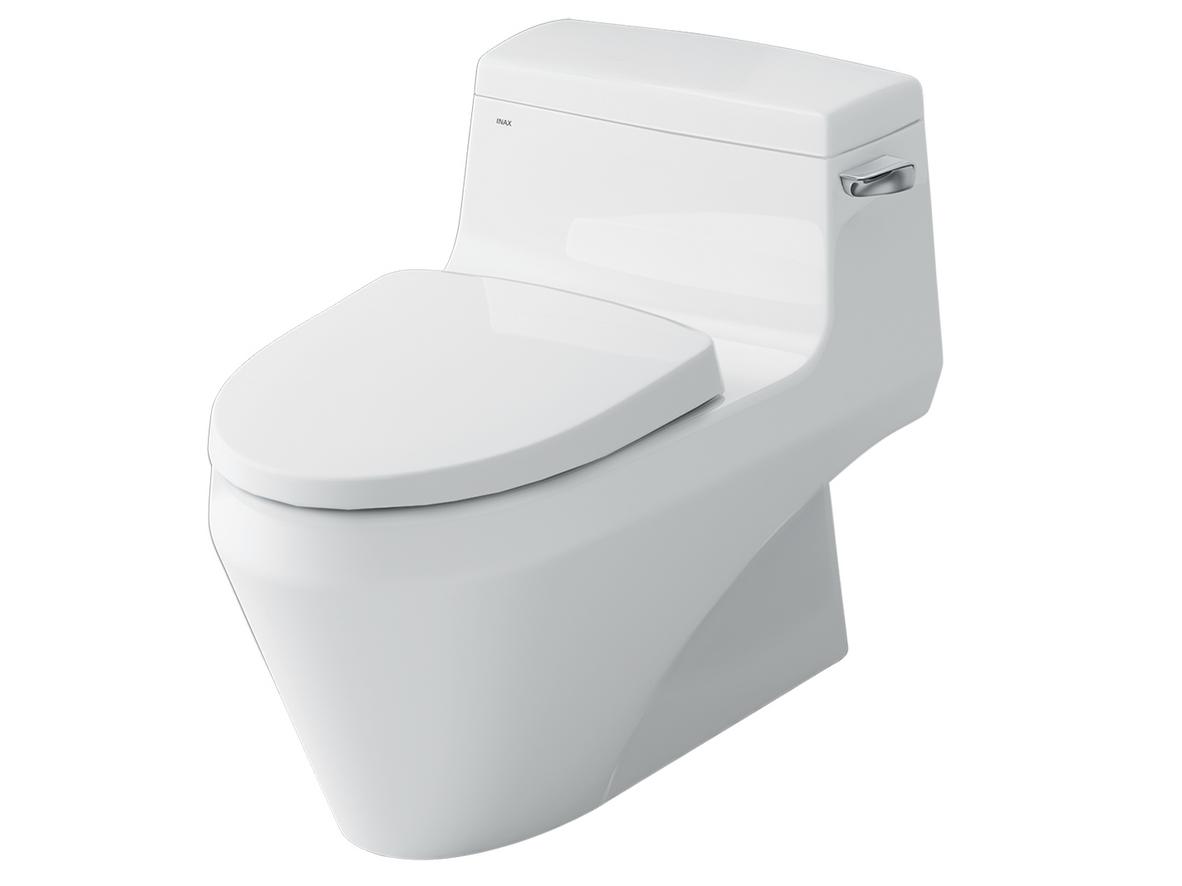 Bồn cầu 1 khối Inax AC-1135VN/BW1 nổi bật với thiết kế liền khối gọn đẹp.